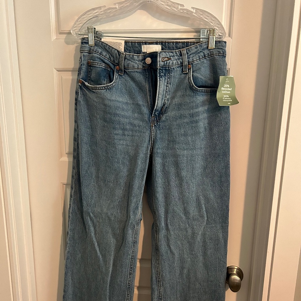 H&M Wide High Waist Jeans